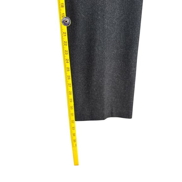 J.Crew Dark Grey Wool Drawstring Waist Side Pockets Wide-Leg Pants Size 2‎ - Picture 6 of 6